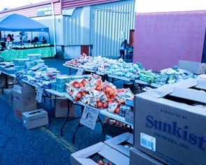 Fruits and vegetables for sale at Abbotsford Flea Market