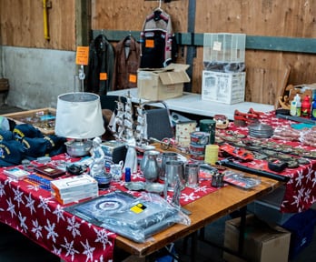 Abbotsford Flea Market vendor table